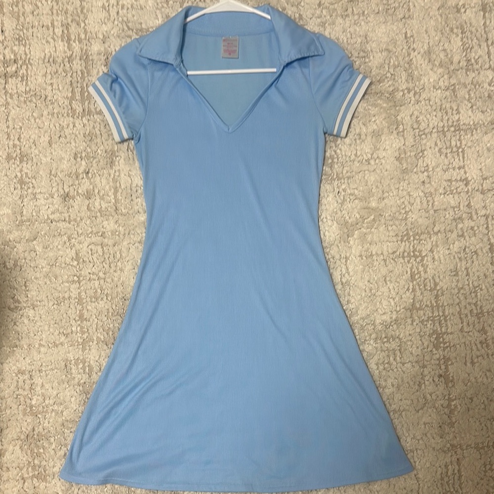 Light Blue Polo Dress
